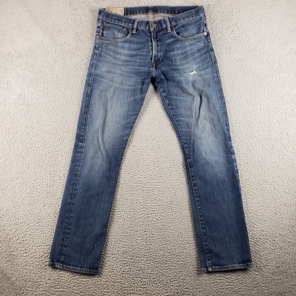 Polo Ralph Lauren Other - Polo Ralph Lauren Jeans Mens 33x31 Denim The Varick Slim Straight Distressed